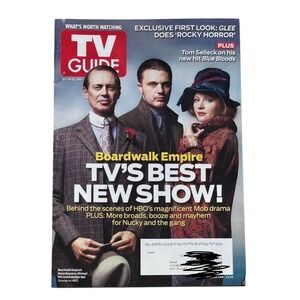 TV Guide Magazine Oct 18 2010 Boardwalk Empire Steve Buscemi Glee Blue Bloods EX